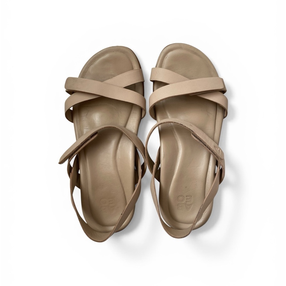 ABEO Walking Company METATARSAL Support Neutral Beige Women's Strappy Sandals 7